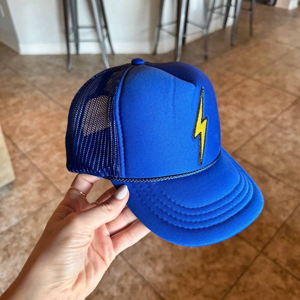 Aviator Nation Blue Lightening Bolt Trucker Hat
